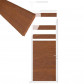 C-Wood Tuindeur aluminium wit frame Mix & Match - hardhout Bamboe (90 x 200 cm)