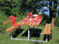 Plus Danmark picknickset lariks geolied | Basic 2 rugleuningen 184 x 177 x 73 cm