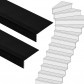 Stepwood Traprenovatie set - 1 kwart draai - 12 treden SPC toplaag Zwart