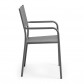 La Forma stoel Hadley | donkergrijs aluminium