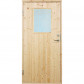 Plus Danmark Enkele deur met raam incl. kozijn - Linksdraaiend - Onbehandeld - 88,6 x 197,8 cm