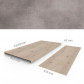 COREtec CoreTec overzettreden met neus (2 stuks) PVC WPC Matterhorn 153 x 81,5 cm