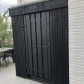 HomingXL Tuindeur Douglas recht met stalen frame (90 x 200 cm) inclusief zwart beslag