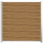 C-Wood Zelfbouw schutting hardhout Mix & Match Thermo Fraké - wit alu accessoires (180 x 180 cm)