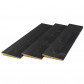 TrendHout zweeds rabat lariks Douglas zwart geïmpregneerd 1,2/2,5 x 19,5 cm (5,00 mtr) gezaagd