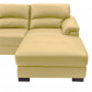 Kuka loungebank Jasmin chaise longue rechts | leer crème M2055 | 2,50 x 1,70 mtr breed