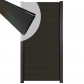C-Wood Zelfbouw schutting composiet Mix & Match antraciet - antraciet alu accessoires (90 x 180 cm)