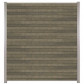 C-Wood Zelfbouw schutting composiet Rhombus Double grijs - blank alu accessoires (180 x 200 cm)