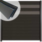 C-Wood Zelfbouw schutting composiet Mix & Match antraciet - antraciet alu accessoires (180 x 180 cm)