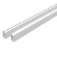C-Wood Zelfbouw schutting composiet Mix & Match bruinvlam - wit alu accessoires (180 x 90 cm)