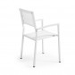 La Forma stoel Shayna | wit aluminium met wit textiel