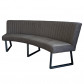 HomingXL Eetkamerbank - Hengelo - stof Element antraciet 01 - geschikt voor ovale tafel 200 cm