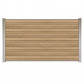 C-Wood Zelfbouw schutting composiet Rhombus Triple teak - blank alu accessoires (180 x 90 cm)
