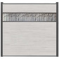 C-Wood Schutting composiet Como bi-color beige met antraciet aluminium kader (180 x 180 cm)