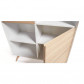 La Forma boekenkast Quatre | wit afgelakt mdf met essenhout (104 x 152 cm)