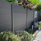 C-Wood Zelfbouw schutting composiet Modular antraciet - antraciet alu accessoires (180 x 200 cm)