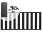C-Wood Tuinhek set composiet antraciet Design met antraciet alu frame (7,54 mtr)