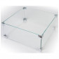 Happy Cocooning glazen ombouw voor cocoon table vierkant/rechthoek (56 x 56 x 26 cm)