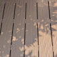 C-Wood vlonderplank composiet 2,1 x 14 cm donker bruin (3 mtr) grove ribbel en vlak