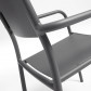 La Forma stoel Hadley | donkergrijs aluminium