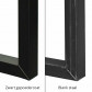 HomingXL Industrieel onderstel U-poot | zwart metaal | 6 x 8 cm (2 stuks)