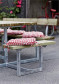 Plus Danmark picknickset vuren geimpregneerd | Basic 4 banken 1 met rugleuning 172 x 260 x 73 cm