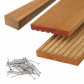 Elephant vlonderplank totaalpakket hardhout Bankirai 2,5 x 14,5 cm (2,75 mtr) groef/ribbel