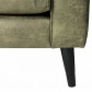 HomingXL Hoekbank Aster chaise longue links | lederlook Dalton groen 14 | 2,22 x 2,62 mtr breed