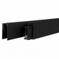 C-Wood Zelfbouw schutting verticaal Rhombus Double wit - zwart alu accessoires (170 x 180 cm)