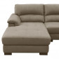 Kuka loungebank Jasmin chaise longue links | stof lichtgrijs C822 | 1,70 x 2,50 mtr breed
