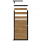 C-Wood Tuindeur aluminium zwart frame Mix & Match - hardhout Thermo Fraké (90 x 180 cm)