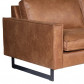 HomingXL loungebank Moonwalk chaise longue rechts | leer Colorado cognac 03 | 2,39 x 1,70 mtr breed