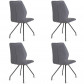 Bo Lundgren Eetkamerstoel - Apollo - leer Vintage zwart - 4 stuks - voorkant