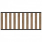 C-Wood Tuinhek met poort set composiet bruin gevlamd Design met antraciet alu frame (4,88 mtr)