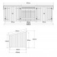 Plus Danmark Multi tuinhuis met 2 dubbele deur/dicht/open 14 m2 onbehandeld 218 x 635 x 220 cm