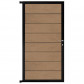 C-Wood Tuindeur aluminium zwart frame Modular - composiet teak (90 x 180 cm)