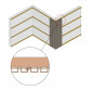 C-Wood Composiet gevelbekleding rhombus cedar - 33 x 169 x 2900 mm