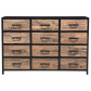 I-Catchers Raw dressoir 12 lades 134x35x90 cm