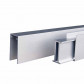 C-Wood Zelfbouw schutting verticaal Rhombus Triple teak - blank alu accessoires (170 x 180 cm)