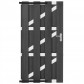 C-Wood Tuindeur composiet Bari antraciet met blank aluminium frame incl. beslag (100 x 180 cm)