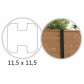 HomingXL Paal beton met sleuf | tussenpaal 11,5 x 11,5 cm antraciet