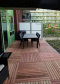 Smaragd Smaragd terrastegel hardhout 100 x 100 cm (24 mm) ribbel