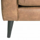 HomingXL Hoekbank Aster chaise longue rechts | lederlook Dalton cognac 09 | 2,62 x 2,22 mtr breed