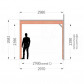 TrendHout Veranda Modena - 3 meter diep