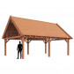 TrendHout Buitenverblijf Zadeldak XXL 1145 x 595 x 490 cm