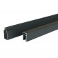 C-Wood Zelfbouw schutting composiet Rhombus Triple rock-grey - antraciet alu accessoires (180 x 90 cm)
