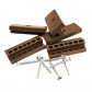 C-Wood Bevestigingsclips teak bruin incl RVS schroeven (100 stuks)