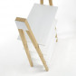 La Forma boekenkast Stick | wit afgelakt mdf met essenhout (89 x 180 cm)