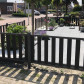 C-Wood C-wood tuinhek set composiet antraciet Design met antraciet alu frame (3,81 mtr)