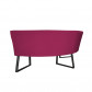 HomingXL Eetkamerbank - Hengelo - geschikt voor ronde tafel 130 cm - stof Element fuchsia 19